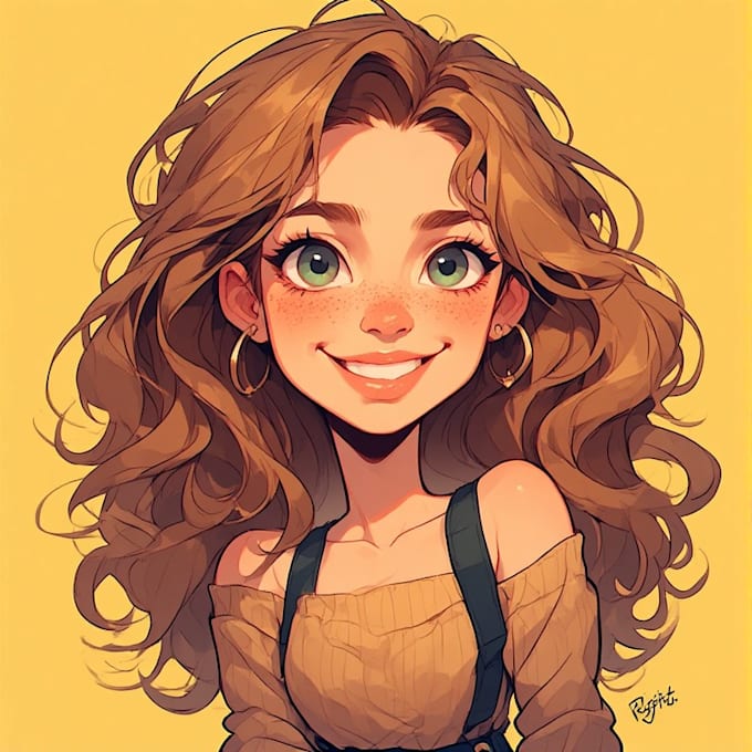 make a cute and funny caricature illustration