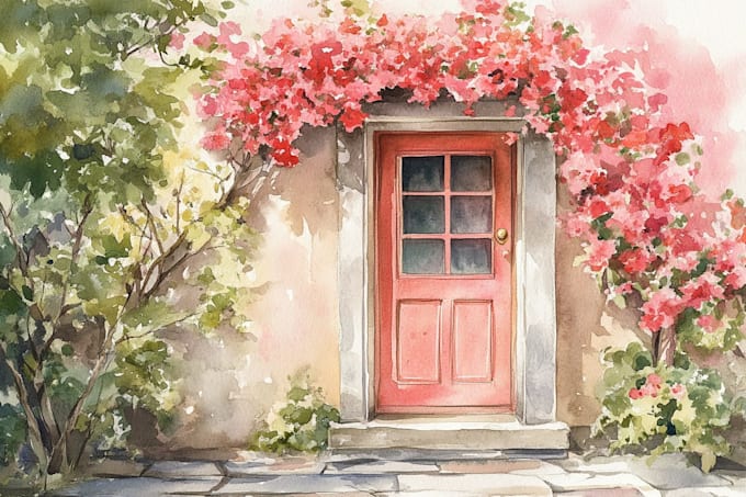 do a watercolor illustration