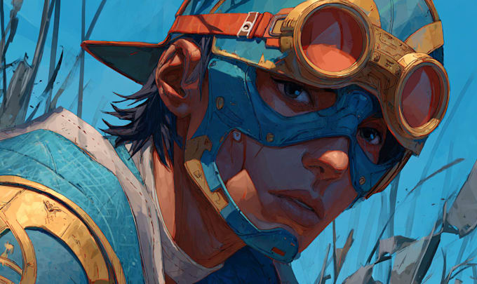 Create stunning sci fi character illustrations and concept art by ...