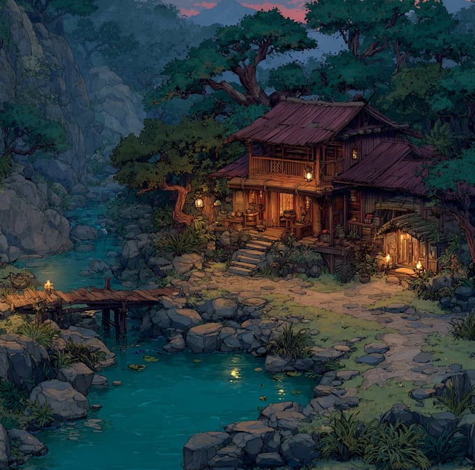 draw background illustrations for your animation or game