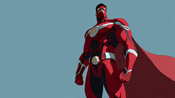 create a dynamic superhero character in marvel rivals style