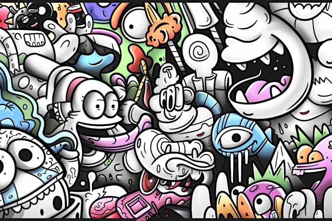 create doodle illustration for any project