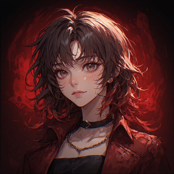 make anime drawing with anime art style character