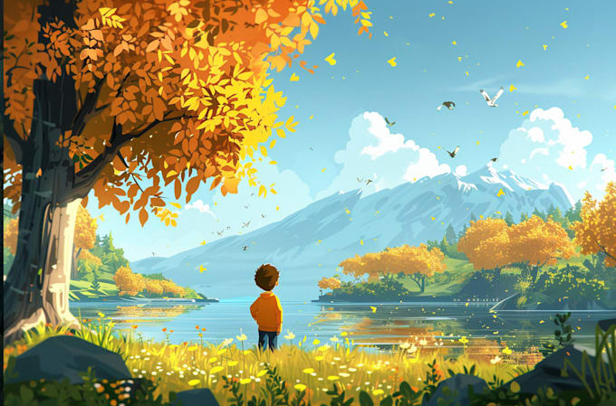 create cartoon background illustration