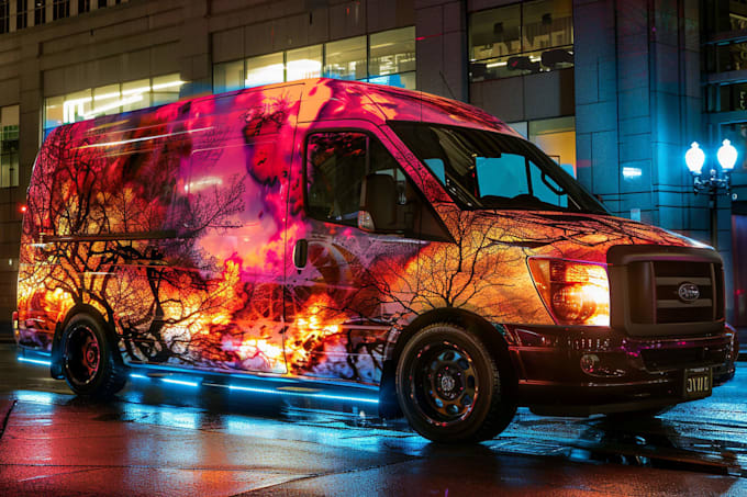 design professional car wrap, van wrap any vehicle wrap