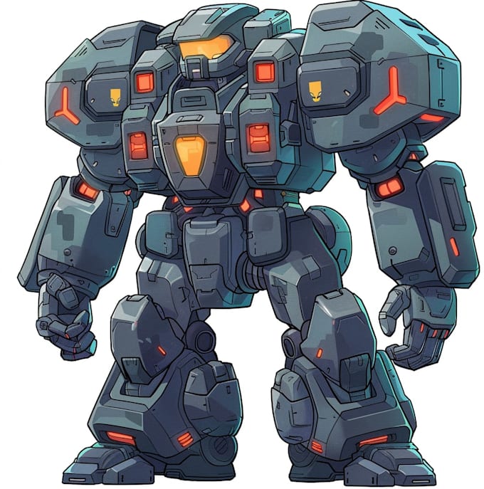 illustrate your mecha, robot and armored characters
