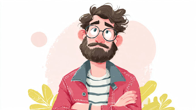 flat vector character illustration for anything