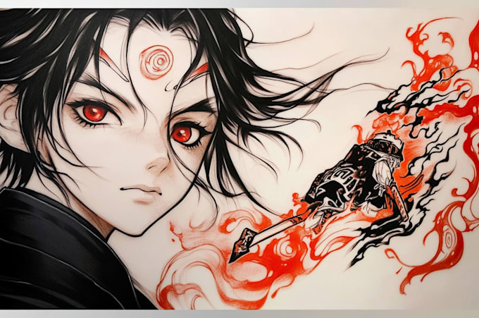 make anime tattoo design