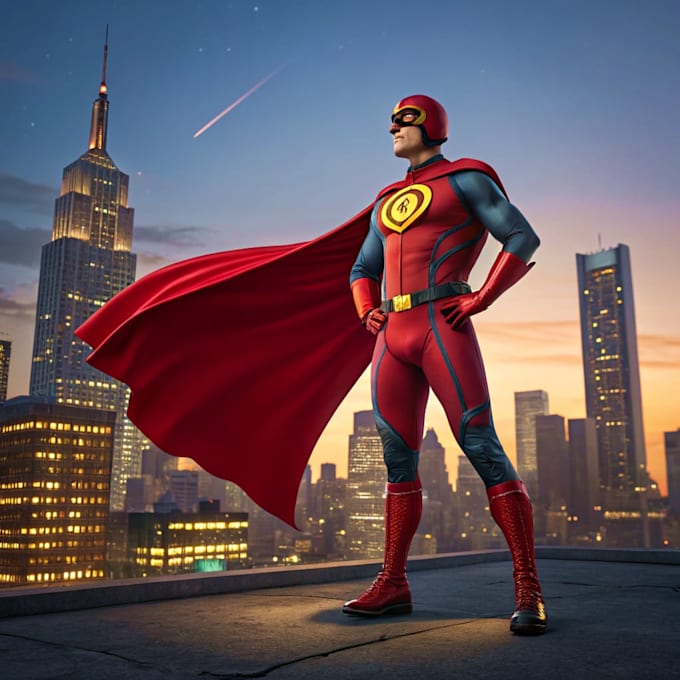 customized you in a superhero famous character