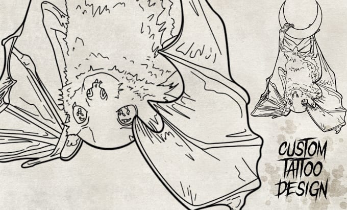 design a custom dark fantasy engraving tattoo