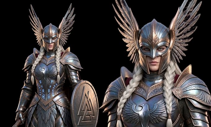design 3d character for assets game, animation, ue and VR in blender