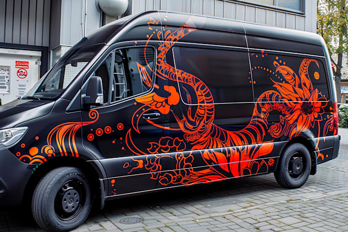 design professional car wrap, van wrap any vehicle wrap