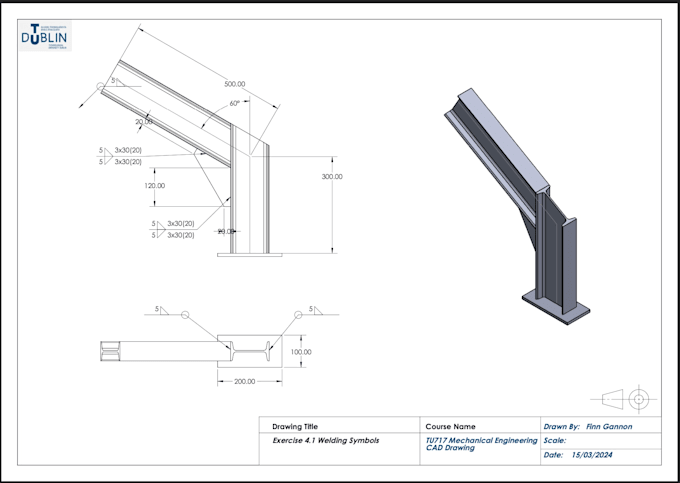 create technical drawings with dimensions