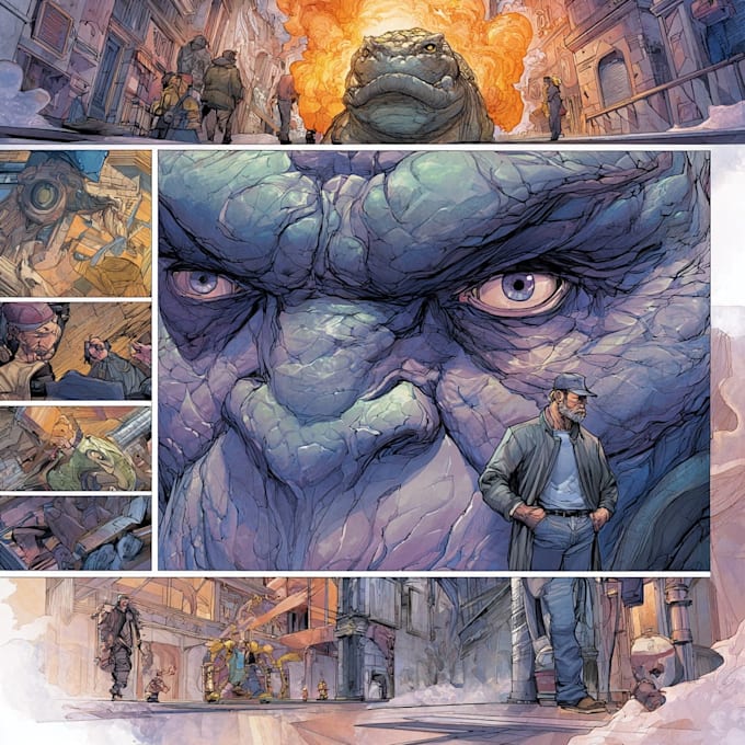 make custom manga comic illustrations