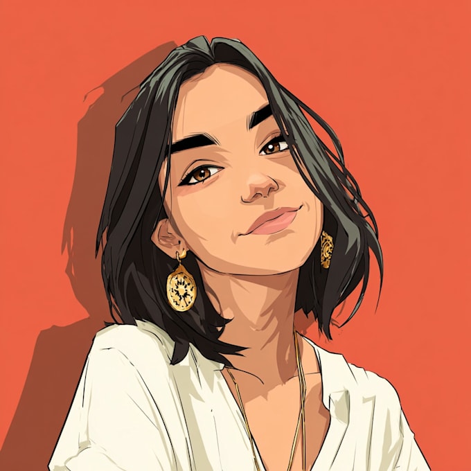 draw amazing vector cartoon portrait
