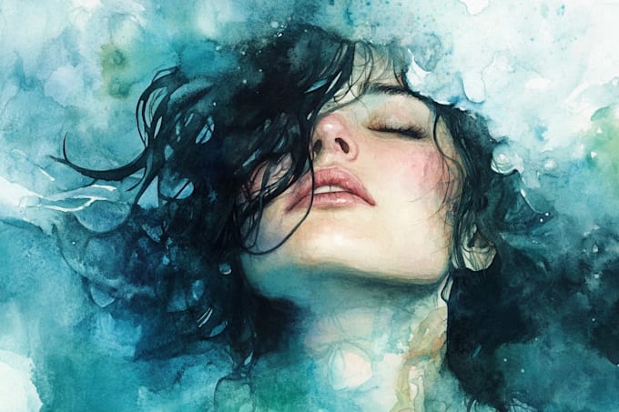 draw a unique watercolor illustration
