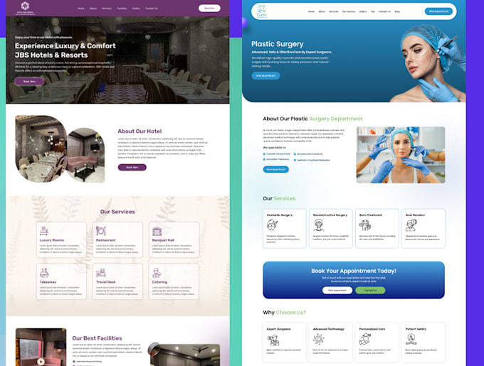 create wordpress site, develop custom wordpress, business website