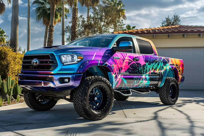car wrap, truck wrap, van wrap design