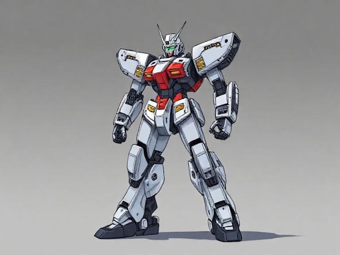 draw high quality robot, mecha concepts