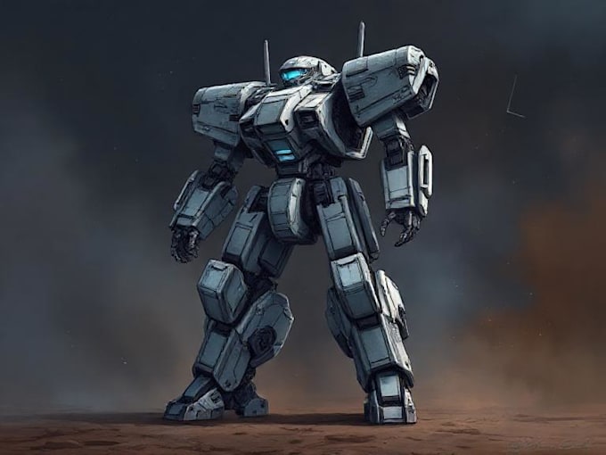 draw or design mechs robots concepts