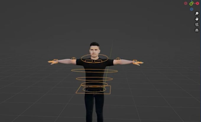 Rigging de corps 3d, contrôles ikfk, rigging de corps, rigging d'avatar ...
