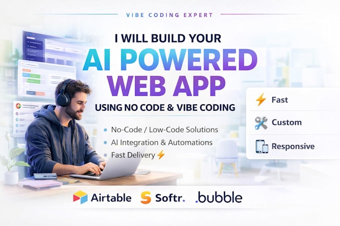 build your ai powered web app using no code and vibe coding