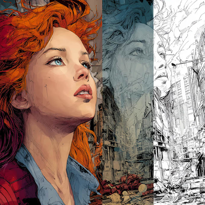 design comic book illustration with comic book illustrator