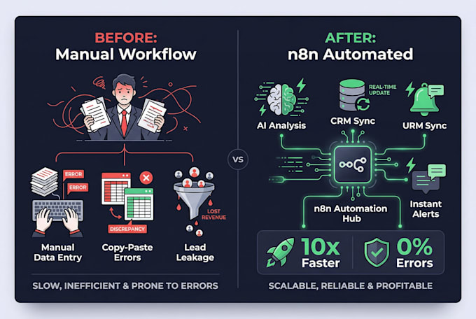 setup n8n self hosted and build automation workflows
