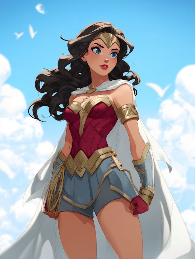 design bold and cinematic superhero character art