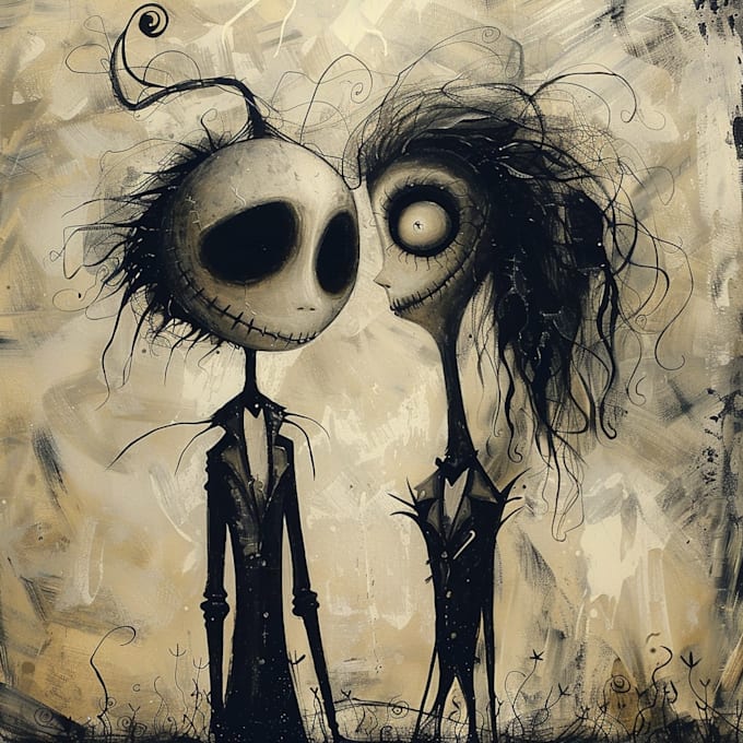 draw you in tim burton style