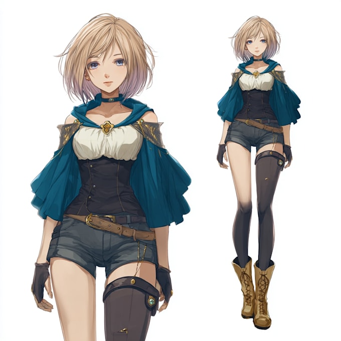 draw anime character art, original design