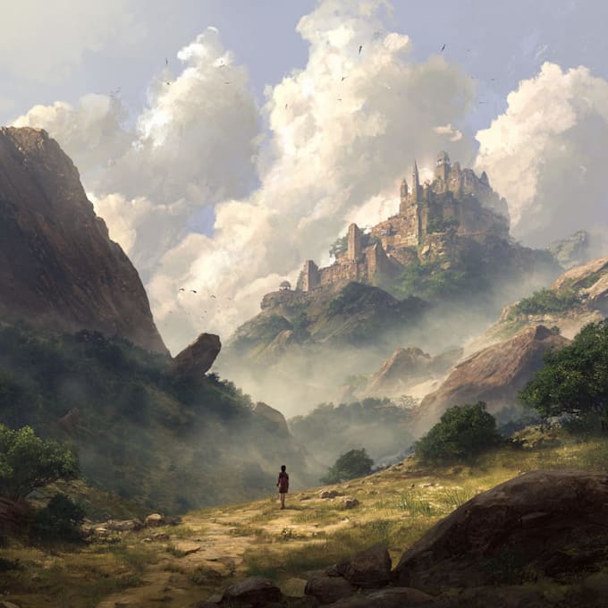 Create stunning fantasy and scifi environment concept art by ...