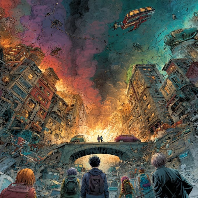 draw a comic book illustration with comic book illustrator