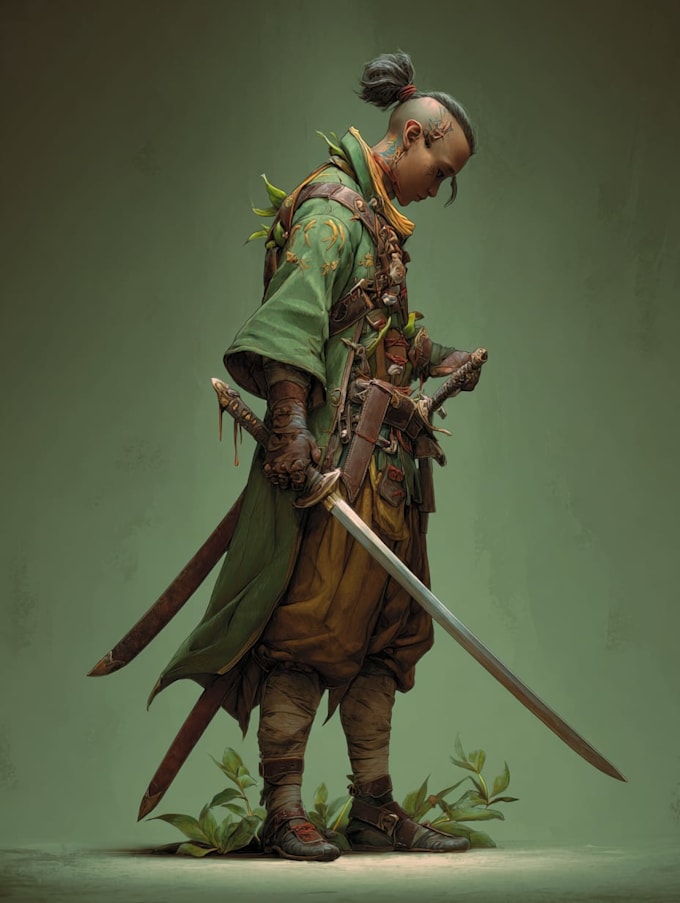 Create a fantasy character concept art by Lizziesharp | Fiverr