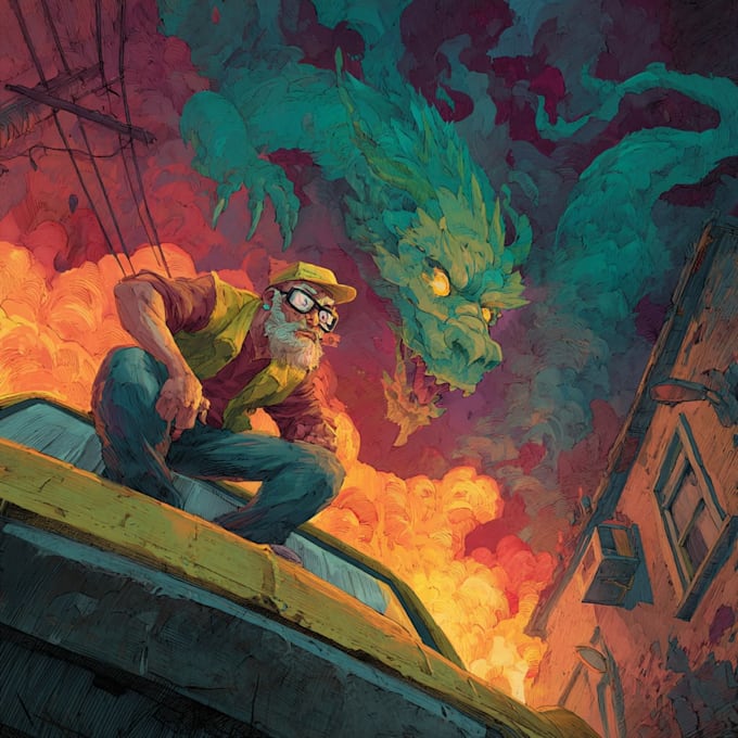 comic book illustration with comic book illustrator