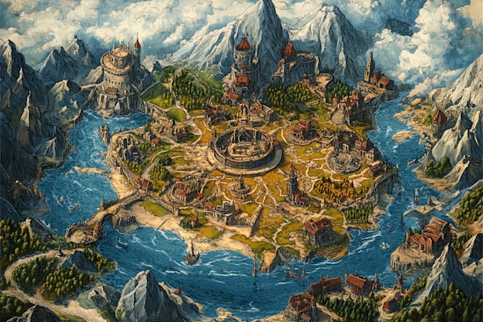 create your fantasy city map