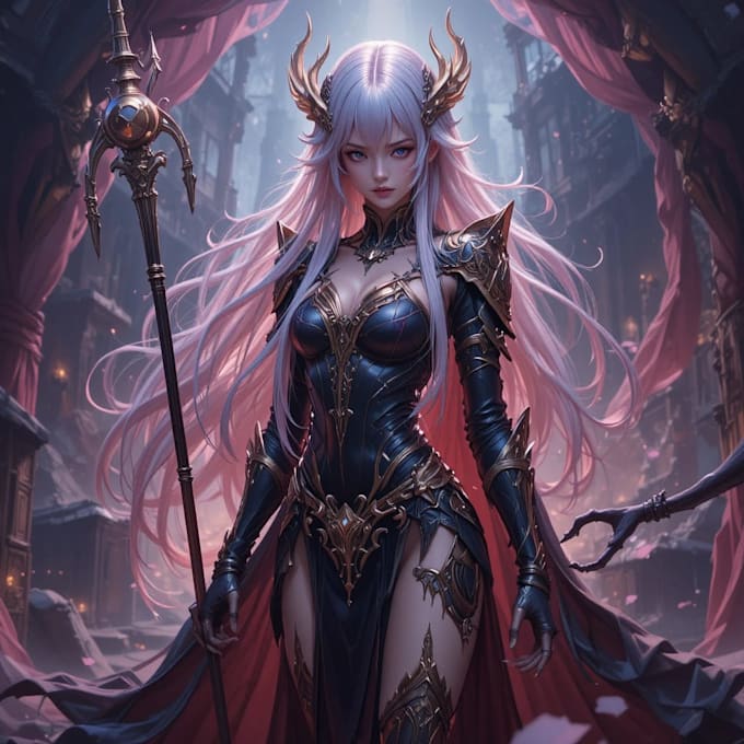 fantasy character art and unique fantasy character