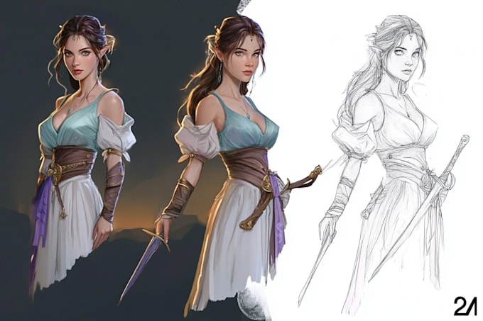 design a concept art character or object