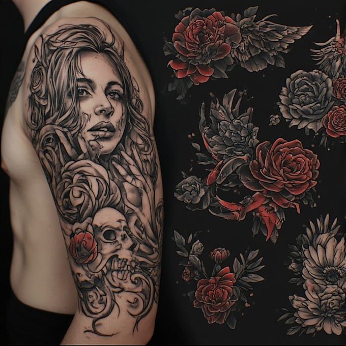 creative design for sleeve tattoo