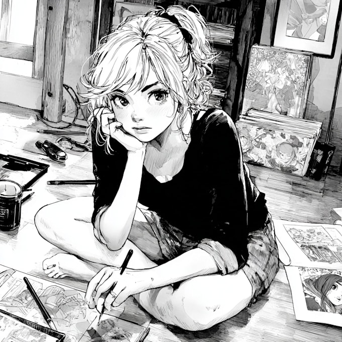 draw great manga pages for you