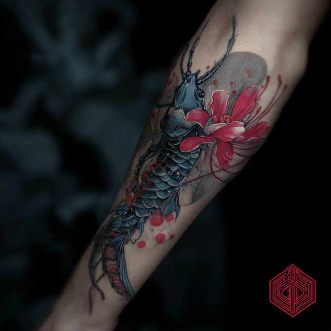 design a modern and minimalist tattoo design