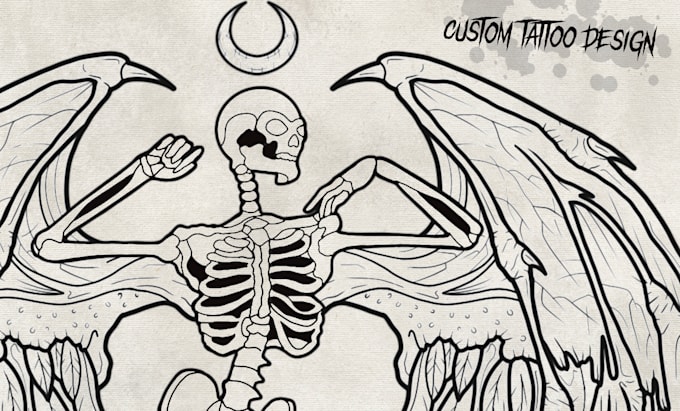 design a custom dark gothic tattoo for alt lovers