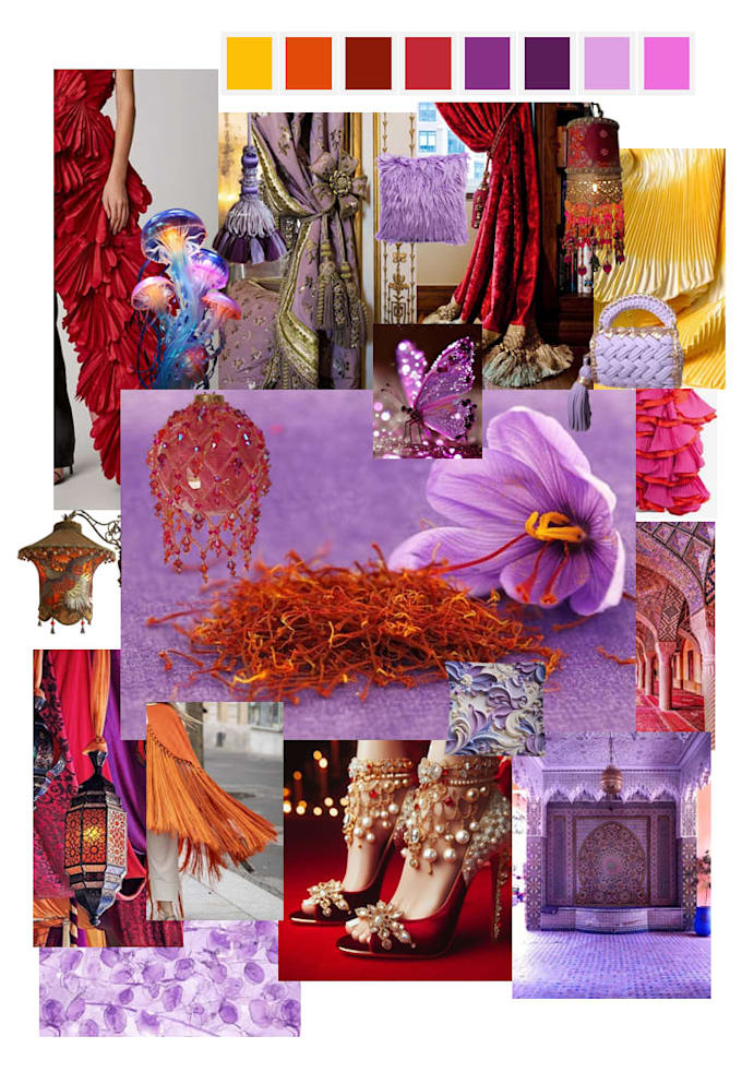 create a professional mood board, inspiration board