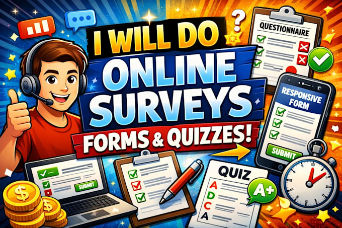 do online surveys, responsive form, fill questionnaire, quiz, survey forms