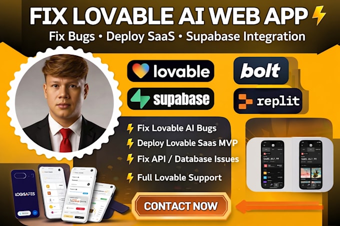 fix lovable ai web app, saas app lovable, deploy lovable saas mvp with supabase