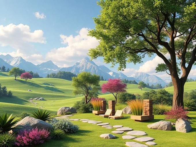 design and render your landscape design