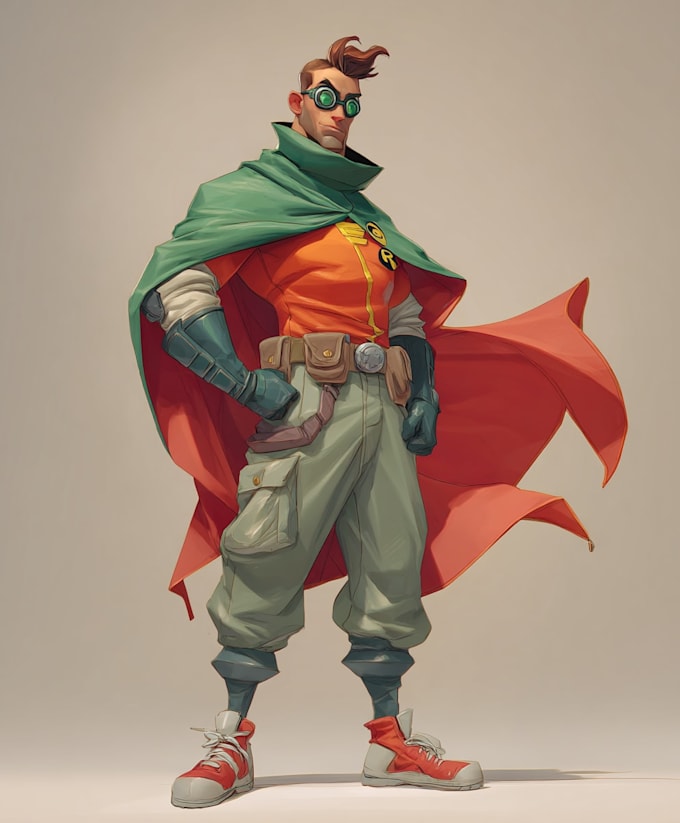 design your unique superhero comic book character