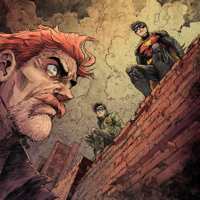 design custom comic book characters and scenes