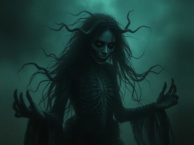 design a terrifying and original horror character