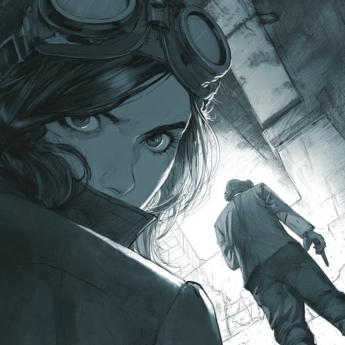 draw comic book illustration as a comic book illustrator